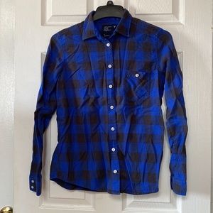 Y2K AE American Eagle Outfitters Plaid Button Down Flannel Shirt